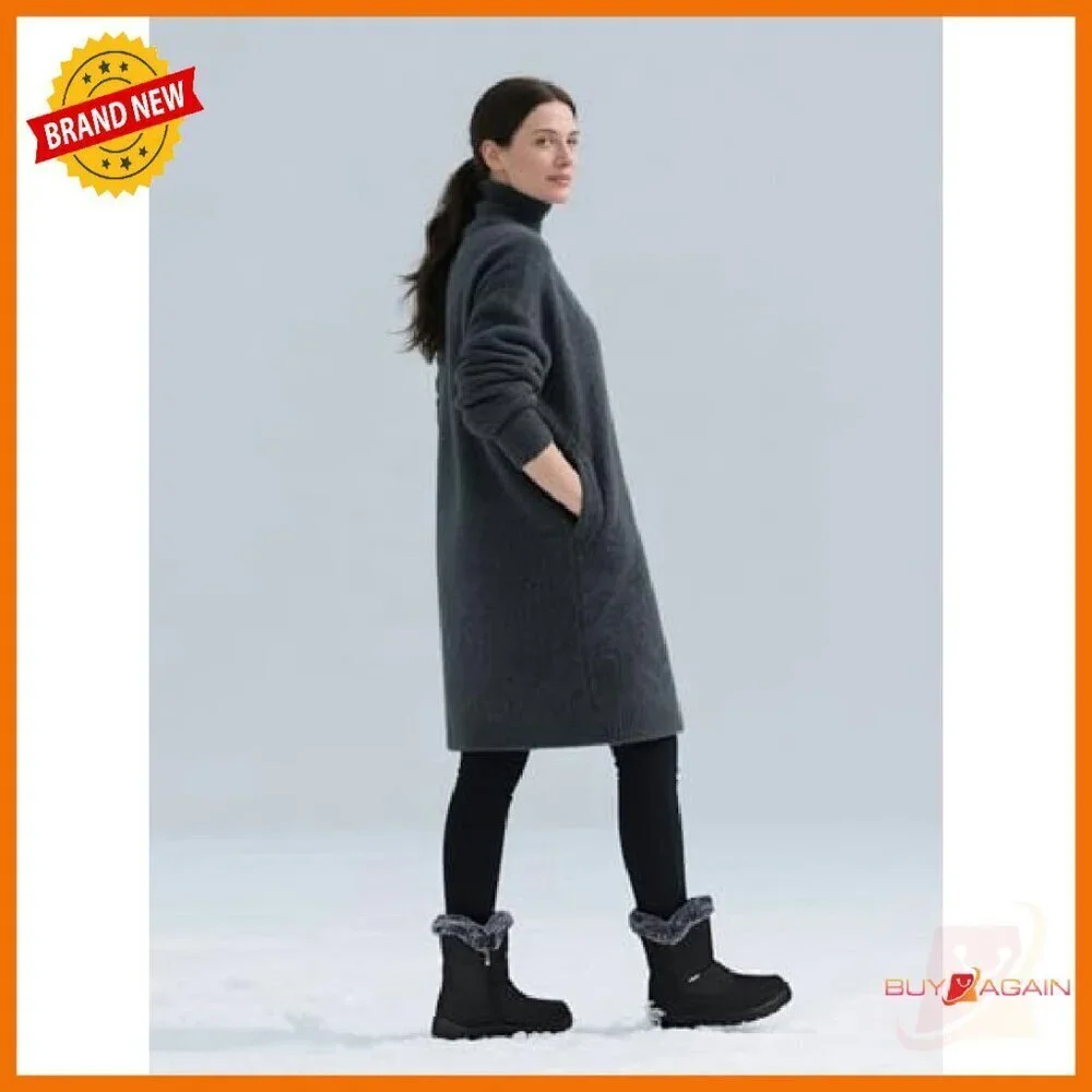Women's Waterproof Snow Boots Fur Lined Anti-Slip Ankle Booties